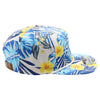 PB309 Pitbull Cambridge 5 Panel Unstructured Floral Rope Hat [White]