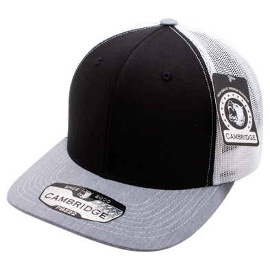 Black/White/Heather Gray Pitbull Cambridge Tri-Color Trucker Hat