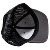 PB258 Pit Bull Cambridge Perforated Snapback Hats [Charcoal/Black]