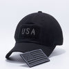 Pit Bull Dv557 Us Flag Velcro Patch Micro Mesh Hats [Black] Exclusive
