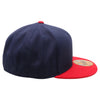 PB5000 TDC PitBull On-Field Wool Blend Flat Fitted Hats [Navy/Red]
