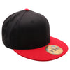 PB5000 TDC PitBull On-Field Wool Blend Flat Fitted Hats [Black/Red]