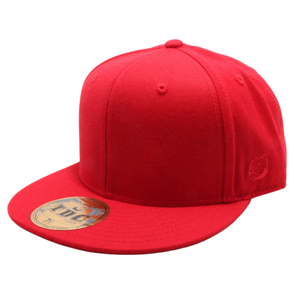 PB5000 TDC PitBull On-Field Wool Blend Flat Fitted Hats [Red] – CHOICE ...