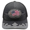 2324 Straw Hat US Flag [Black/Black]
