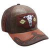 2323 Straw Hat Cow Skull [Brown/Brown]