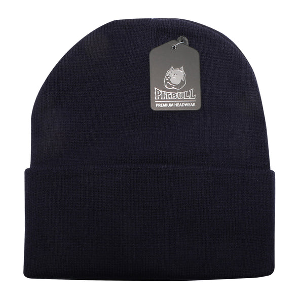 PB179 Pitbull Cambridge Cuffed Knit Beanie Hats [Navy]