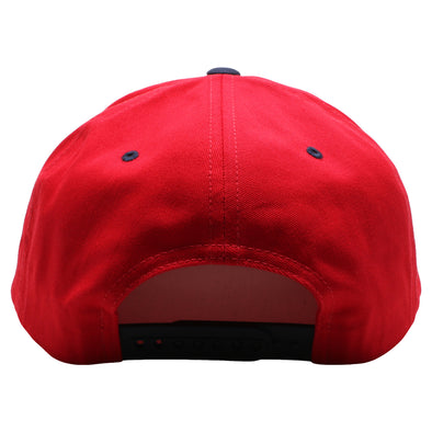 PB105T PitBull Cambridge Cotton Three-Tone Snapback [White/Red/Navy ...