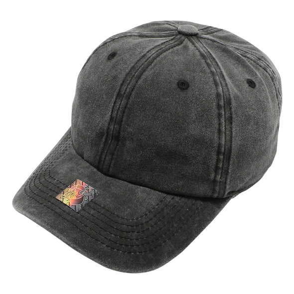 PB188 Pit Bull Pigment Dyed Dad Hat [Black]