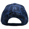 PB270 Shiny Camo Perforated US Flag Embroidery Visor. Featuring a sleek royal blue design with a stylish shiny camo US flag embroidery on the visor cap
