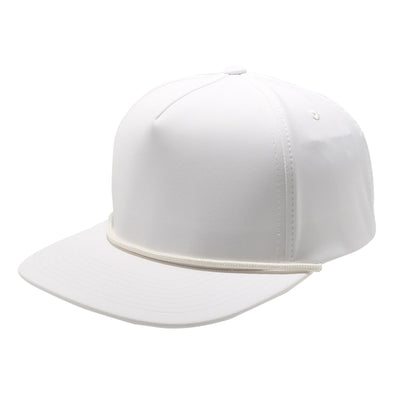 PB302 Pitbull Cambridge 5 Panel Hybrid Rope Snapback [White]