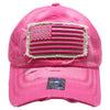 Pit Bull US Flag Hot Pink Acid Cotton Cap 2
