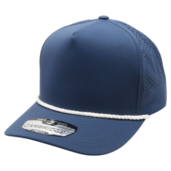 PB311 Five Panel High Frame Rope Perforated [Navy (White)]