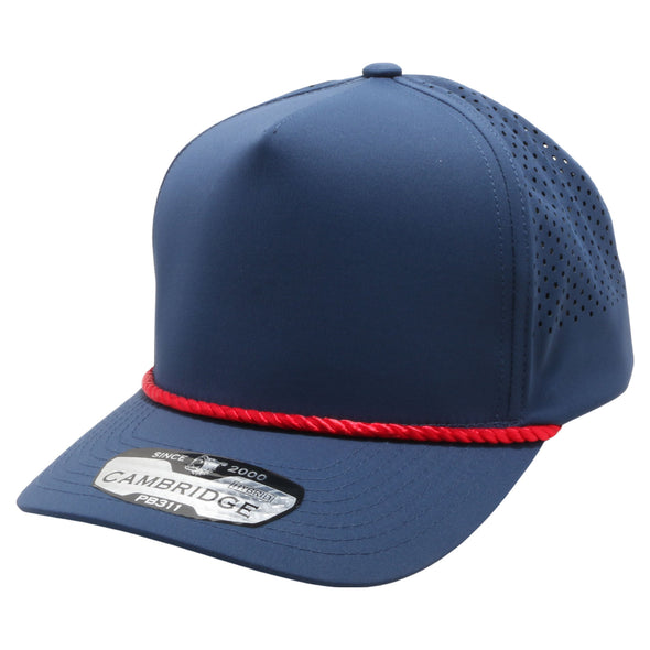 PB311 Five Panel High Frame Rope Perforated [Navy (Red)]