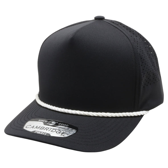 PB311 Five Panel High Frame Rope Perforated [Black (White)]