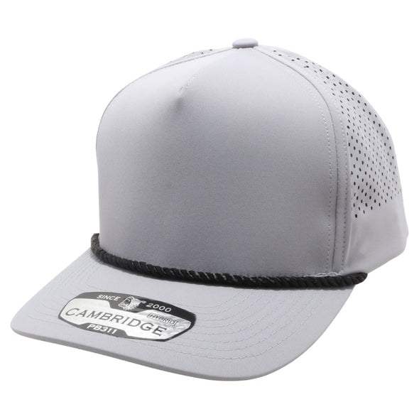 PB311 Five Panel High Frame Rope Perforated [Grey (Black)]