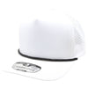 PB311 Five Panel High Frame Rope Perforated [White/Black]
