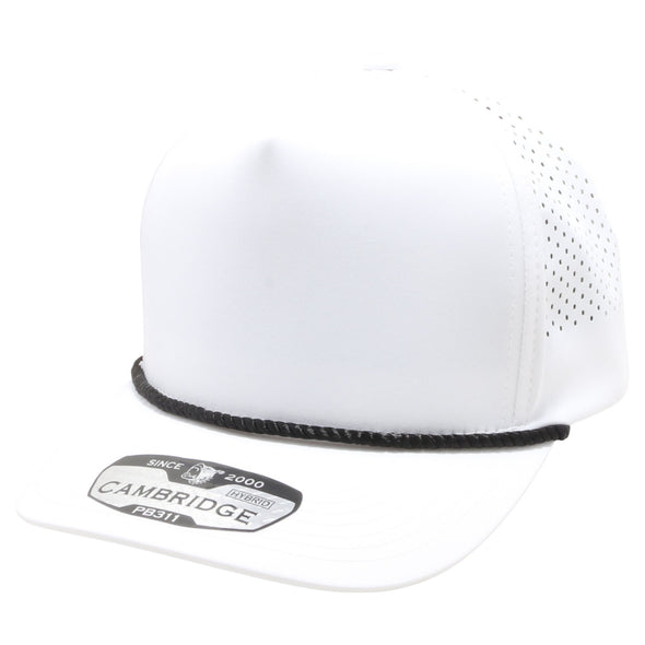 PB311 Five Panel High Frame Rope Perforated [White (Black)]