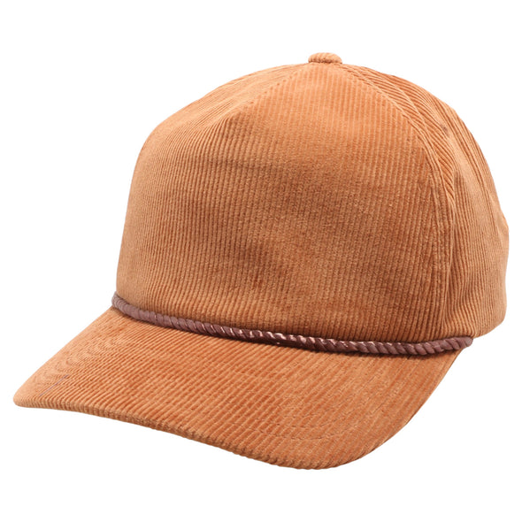 PB314 Five Panel Corduroy Unstructured Rope [Caramel]