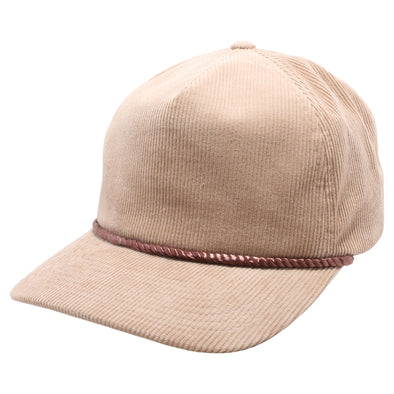 PB314 Five Panel Corduroy Unstructured Rope [Khaki]