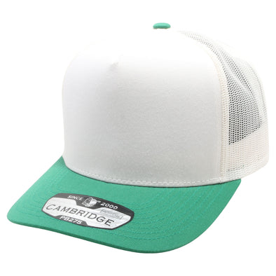 PB275 Pitbull Cambridge 5 Panel Meshback [White/Green]