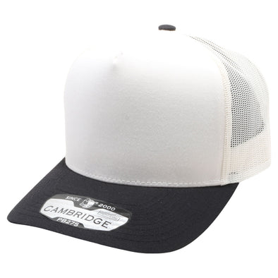 PB275 Pitbull Cambridge 5 Panel Meshback [White/Black]