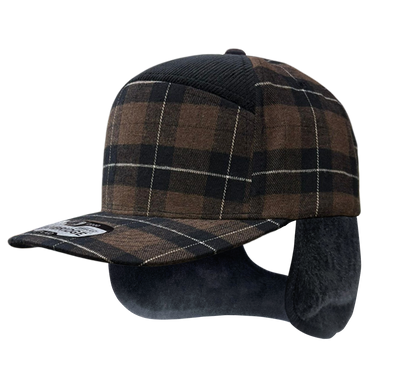 Plaid Camper Ear Flap [Brown/Black]