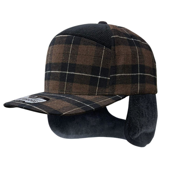 Plaid Camper Ear Flap [Brown/Black]