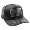 5013 Pitbull U.S. Flag Sponge Rope Trucker Hat [Black]