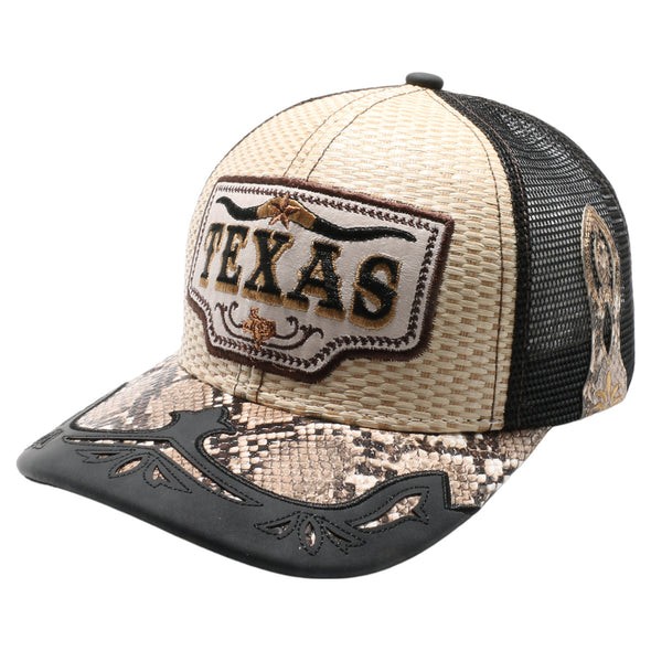 2323 Straw Hat Texas [Cream/Black]