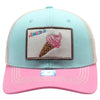 FD2 Pit Bull Amaze In Life Ice Cream3 Patch Trucker Hat[Mint/Khaki/Pink]