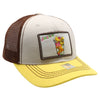 FD2 Pit Bull Amaze In Life Fruits Cup Patch Trucker Hat[Stone/Brown/Yellow]