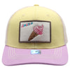 FD2 Pit Bull Amaze In Life Ice Cream3 Patch Trucker Hat[Vanilla/Cream/Lavender]