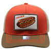 FD2 Pit Bull Amaze In Life Hot Dog Patch Trucker Hat[Orange/Khaki/D.Grey]