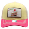 FD2 Pit Bull Amaze In Life Cake1 Patch Trucker Hat[Vanilla/Cream/H.Pink]