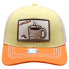FD2 Pit Bull Amaze In Life Coffee Patch Trucker Hat[Lemon/Cream/Orange]