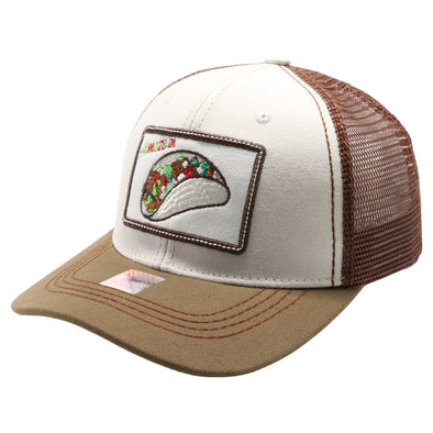 FD2 Pit Bull Amaze In Life Taco Patch Trucker Hat[Stone/Brown/Olive]