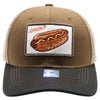 FD2 Pit Bull Amaze In Life Hot Dog Patch Trucker Hat[D.Khaki/Khaki/Black]