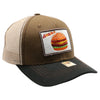 FD2 Pit Bull Amaze In Life Hamburger Patch Trucker Hat[D.Khaki/Khaki/Black]