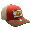 FD2 Pit Bull Amaze In Life Elotes Patch Trucker Hat[Orange/Khaki/D.Grey]