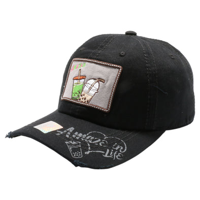 FD3 Pit Bull Amaze In Life Boba1 Patch Washed Cotton Hat[Black]