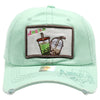 FD3 Pit Bull Amaze In Life Boba1 Patch Washed Cotton Hat[Lime]