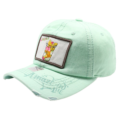 FD3 Pit Bull Amaze In Life Fruits Cup Patch Washed Cotton Hat[Lime]