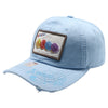 FD3 Pit Bull Amaze In Life Macaron Patch Washed Cotton Hat[Sky]