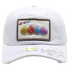 FD3 Pit Bull Amaze In Life Macaron Patch Washed Cotton Hat[White]