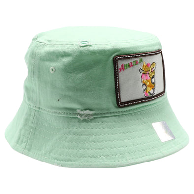 FD1 Pit Bull Amaze In Life Fruits Cup Patch Vintage Bucket[L.Green]