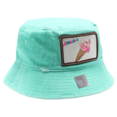 FD1 Pit Bull Amaze In Life Ice Cream3 Patch Vintage Bucket[PG.Mint]