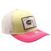FD2 Pit Bull Amaze In Life Donut2 Patch Trucker Hat[Vanilla/Cream/H.Pink]