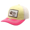 FD2 Pit Bull Amaze In Life Donut2 Patch Trucker Hat[Vanilla/Cream/H.Pink]