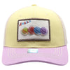 FD2 Pit Bull Amaze In Life Macaron3 Patch Trucker Hat[Vanilla/Lavender/Cream]