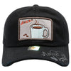 FD3 Pit Bull Amaze In Life Coffee Patch Washed Cotton Hat[Black]